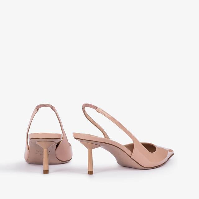 Le Silla Slingback vernice nude skin Offerta