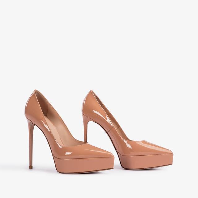 Le Silla Décolleté con plateau vernice nude phard Online