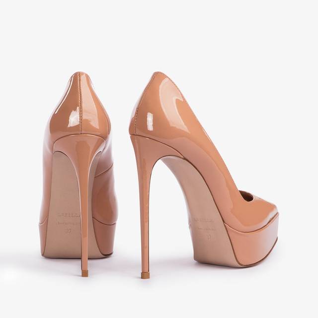 Le Silla Décolleté con plateau vernice nude phard Online