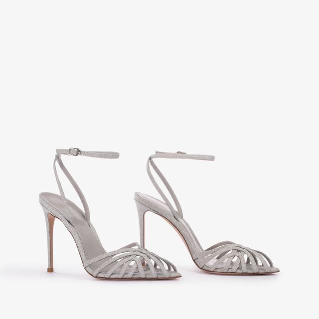 Le Silla Sandalo glitter argento Offerte