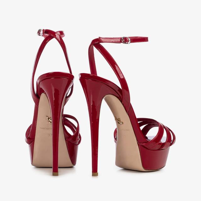 Le Silla Sandalo vernice rosso Hotsell