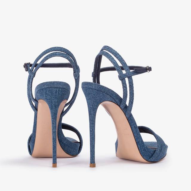 Le Silla Sandalo denim blu Nuova
