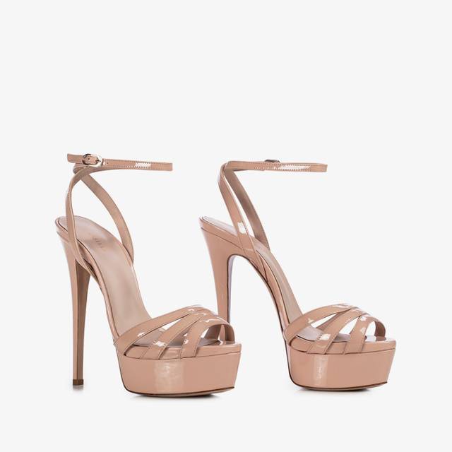 Le Silla Sandalo vernice nude skin Shopping Online