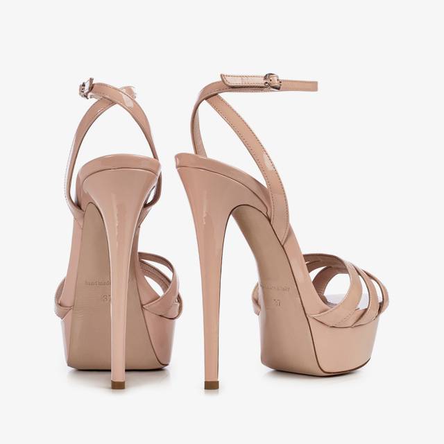 Le Silla Sandalo vernice nude skin Shopping Online