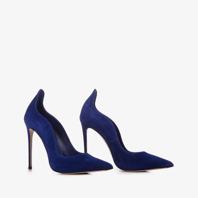 Le Silla Décolleté camoscio blu lazuli Vendita Economica