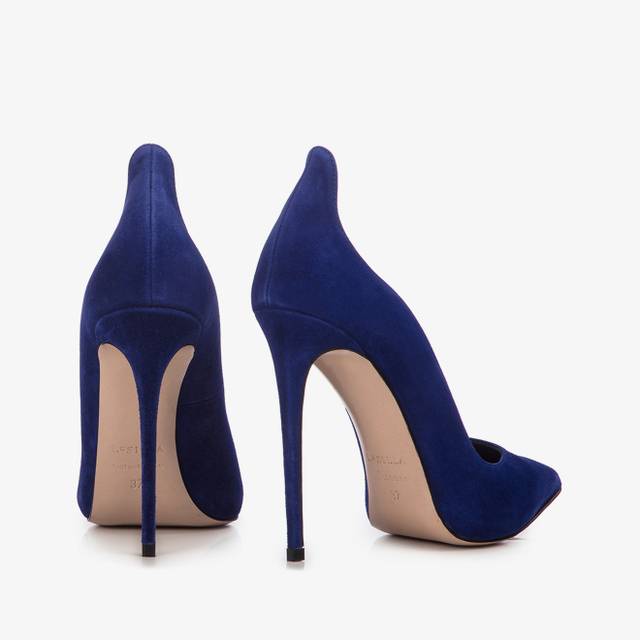 Le Silla Décolleté camoscio blu lazuli Vendita Economica