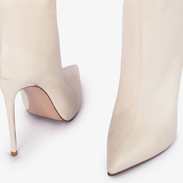 Le Silla Stivale sopra al ginocchio oversize nappa bianco milk In Linea