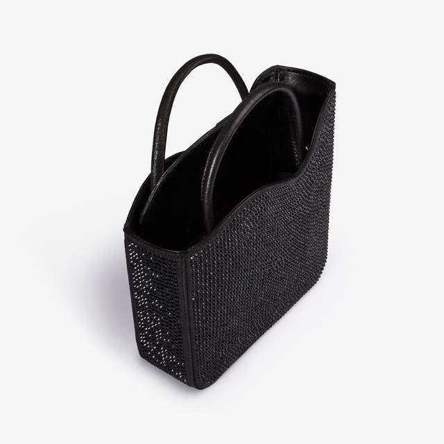 Le Silla Small bag cristalli nero jet Vendita