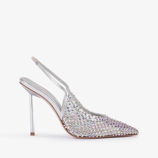 Le Silla Slingback gioiello rete argento eclissi Affare Del Giorno