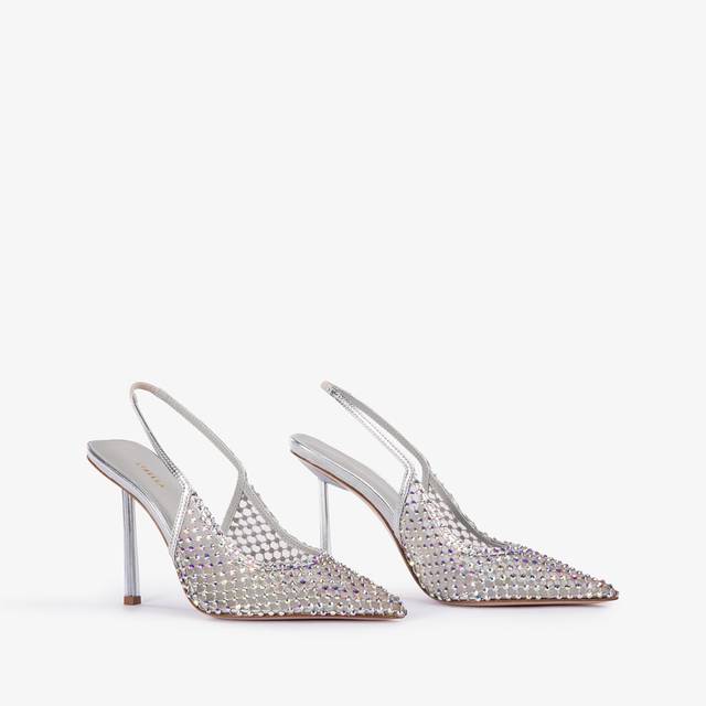 Le Silla Slingback gioiello rete argento eclissi Affare Del Giorno