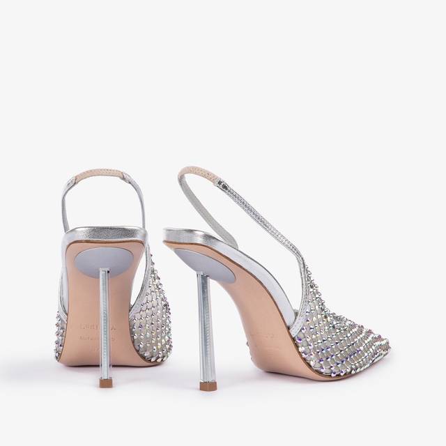Le Silla Slingback gioiello rete argento eclissi Affare Del Giorno