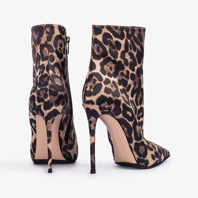 Le Silla Stivaletto raso stampa leopardo Offerta