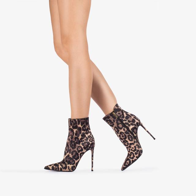 Le Silla Stivaletto raso stampa leopardo Offerta