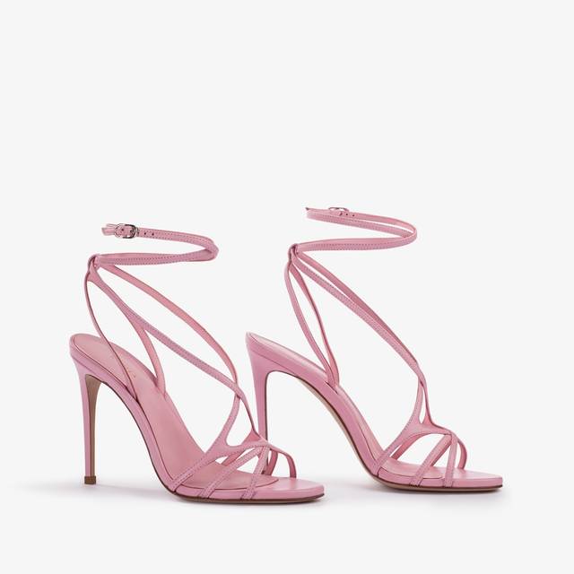 Le Silla Sandalo pelle rosa dea In Vendita