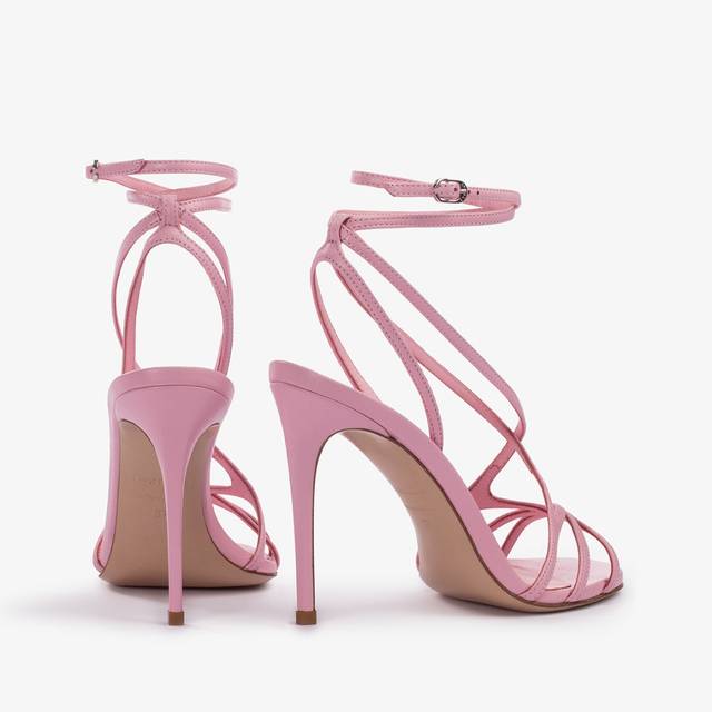 Le Silla Sandalo pelle rosa dea In Vendita