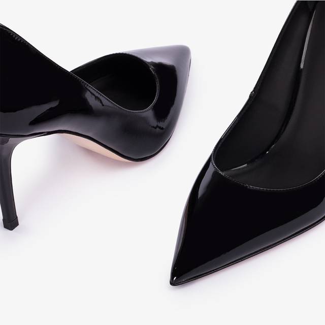 Le Silla Décolleté vernice nera Vendita Calda