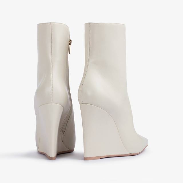Le Silla Stivaletto con zeppa pelle bianco milk I Più Venduti