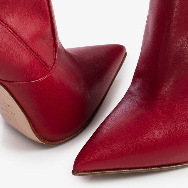 Le Silla Stivale sopra il ginocchio pelle vegan stretch rosso In Saldo
