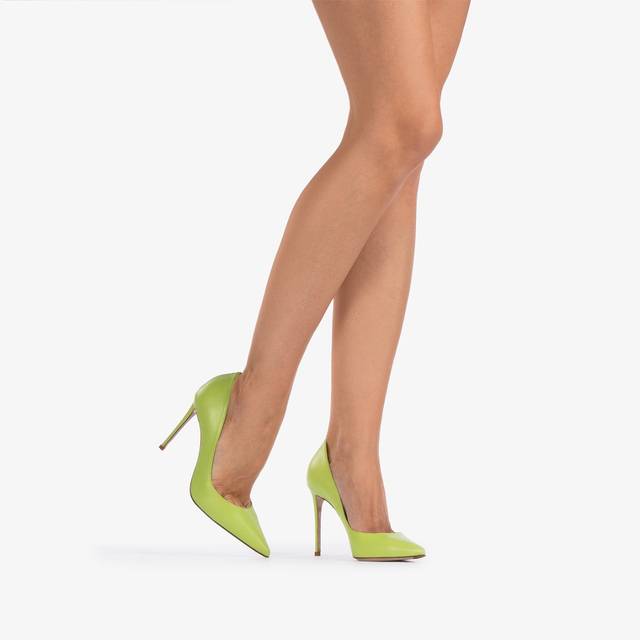 Le Silla Décolleté pelle verde apple Grande vendita