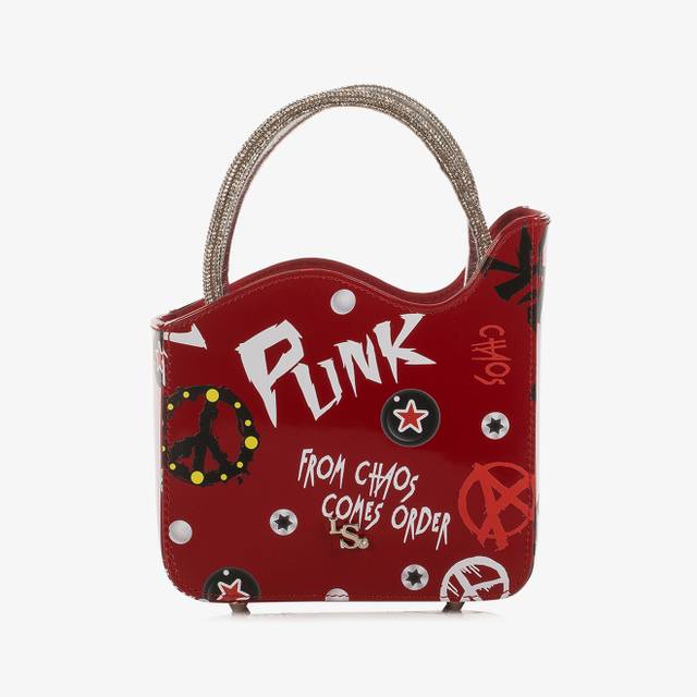 Le Silla Mini bag vernice rossa e bianca e Cristalli Lightning offer