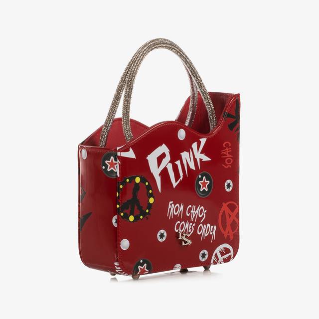 Le Silla Mini bag vernice rossa e bianca e Cristalli Lightning offer