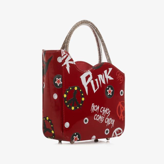 Le Silla Mini bag vernice rossa e bianca e Cristalli Lightning offer