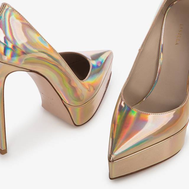 Le Silla Décolleté con plateau iridescente nude Nuovi prodotti