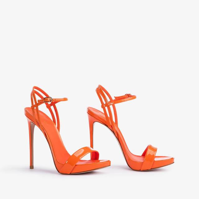 Le Silla Sandalo vernice arancione mandarin Limitato a 3 giorni