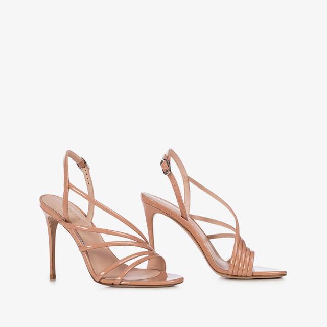 Le Silla Sandalo vernice nude phard Presa