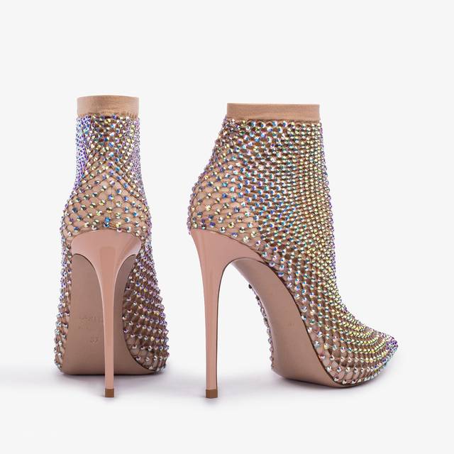 Le Silla Stivaletto calza nude skin e Cristalli Offerta