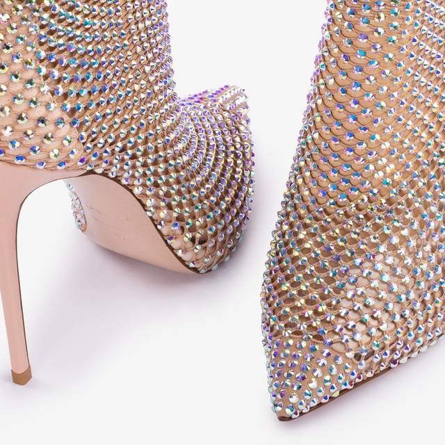 Le Silla Stivaletto calza nude skin e Cristalli Offerta
