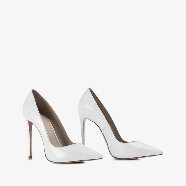Le Silla Décolleté pelle bianca Outlet
