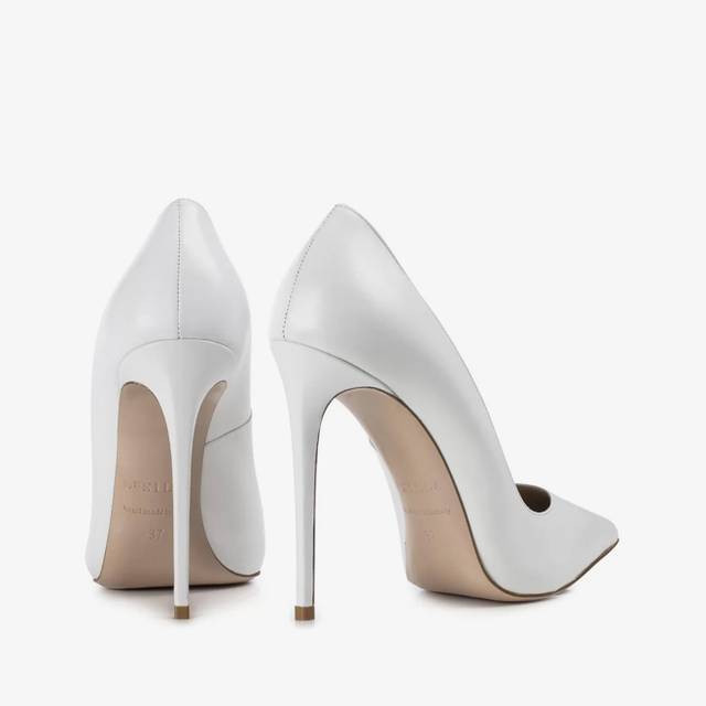 Le Silla Décolleté pelle bianca Outlet