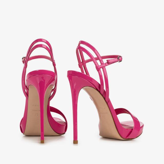 Le Silla Sandalo vernice fucsia bouganville Moda