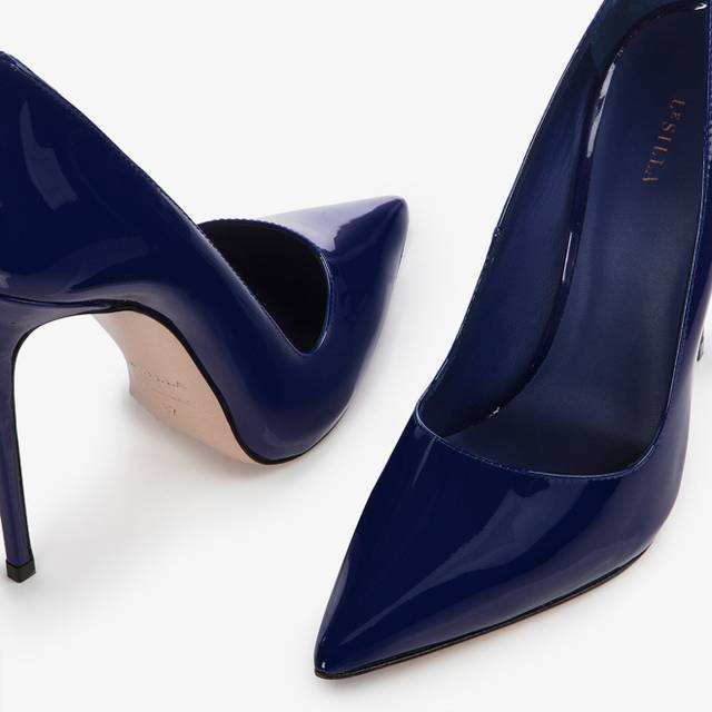 Le Silla Décolleté vernice blu lazuli Offerta esclusiva