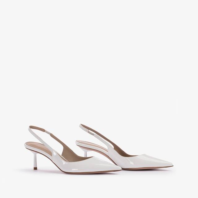 Le Silla Slingback vernice bianca carta Offerte esclusive