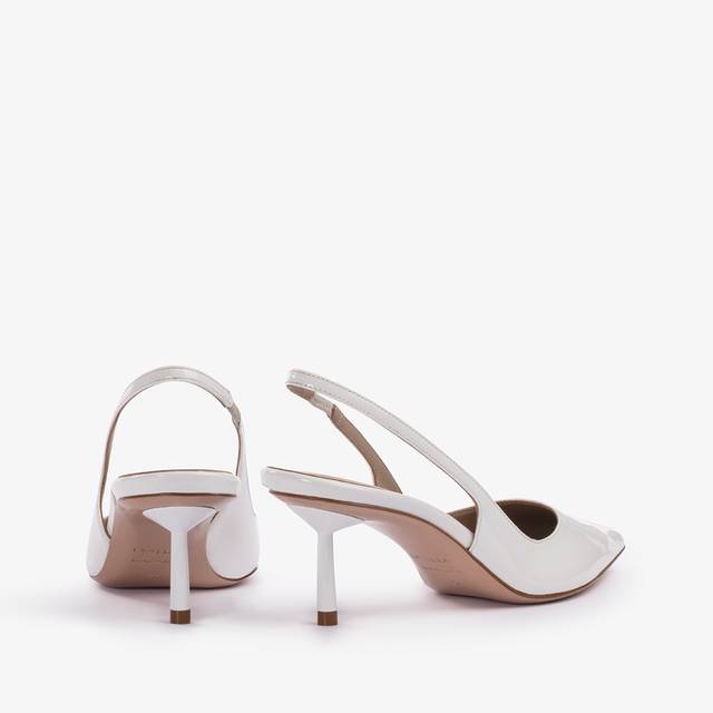 Le Silla Slingback vernice bianca carta Offerte esclusive