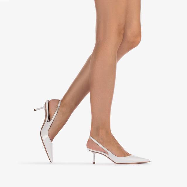 Le Silla Slingback vernice bianca carta Offerte esclusive