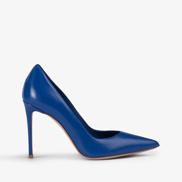 Le Silla Décolleté pelle blu persia