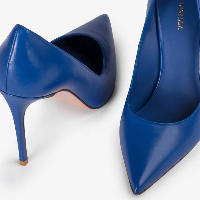 Le Silla Décolleté pelle blu persia Offerte giornaliere