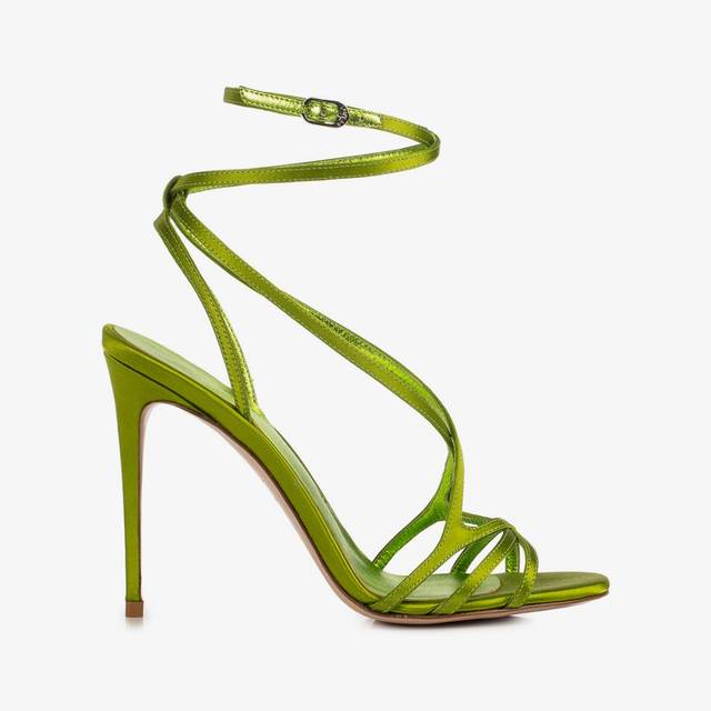 Le Silla Sandalo raso verde tokyo Prezzo basso