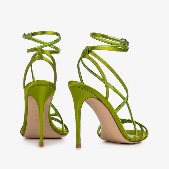 Le Silla Sandalo raso verde tokyo Prezzo basso