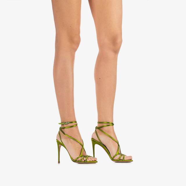 Le Silla Sandalo raso verde tokyo Prezzo basso