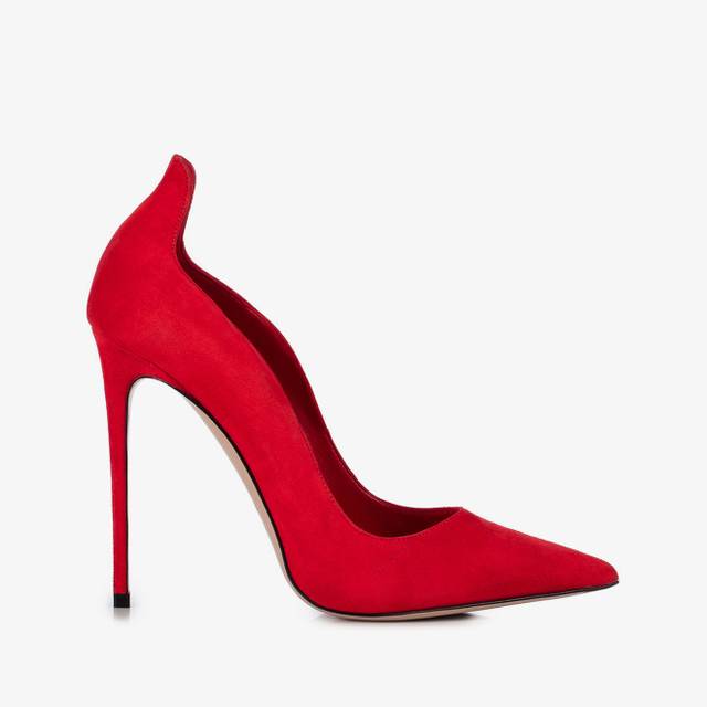 Le Silla Décolleté camoscio rossa Rilascio limitato