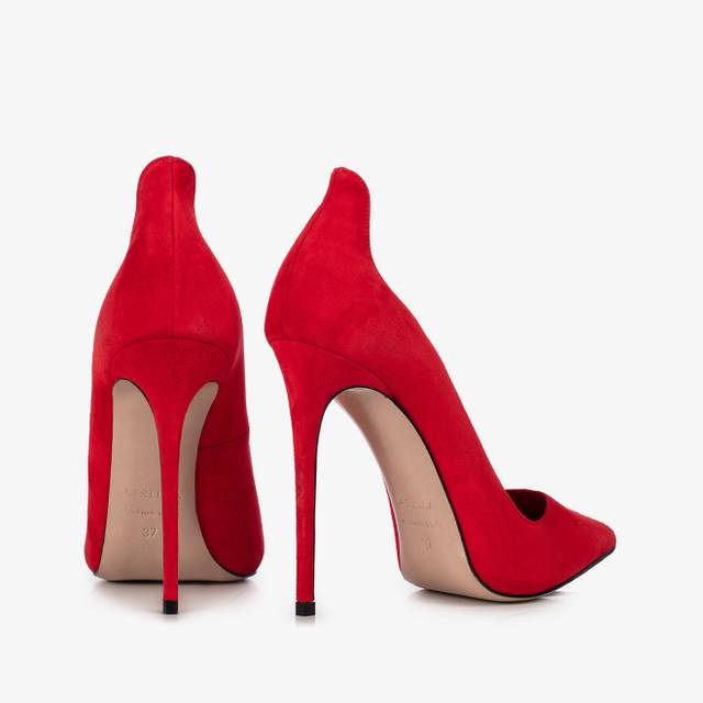 Le Silla Décolleté camoscio rossa Rilascio limitato