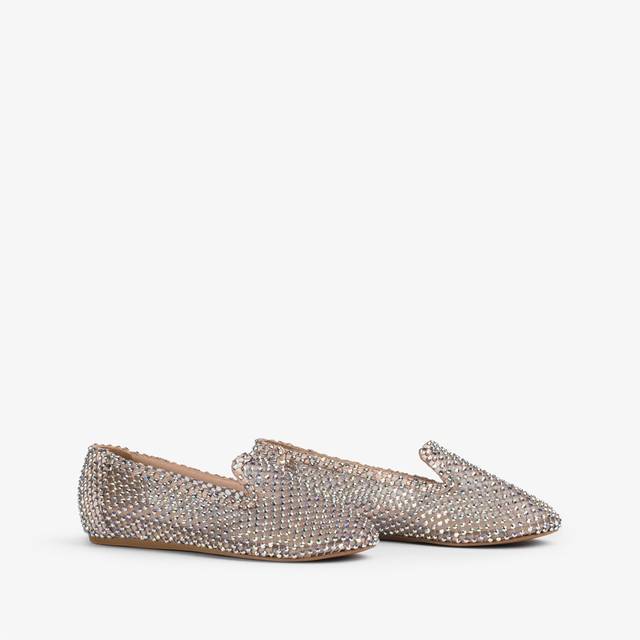Le Silla Slipper gioiello rete nude skin e Cristalli Fino al 60% di sconto
