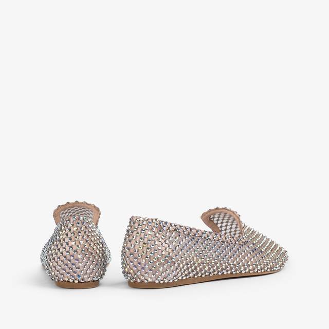 Le Silla Slipper gioiello rete nude skin e Cristalli Fino al 60% di sconto
