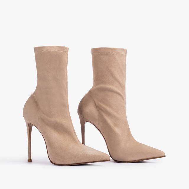 Le Silla Stivaletto camoscio stretch beige tower Novità