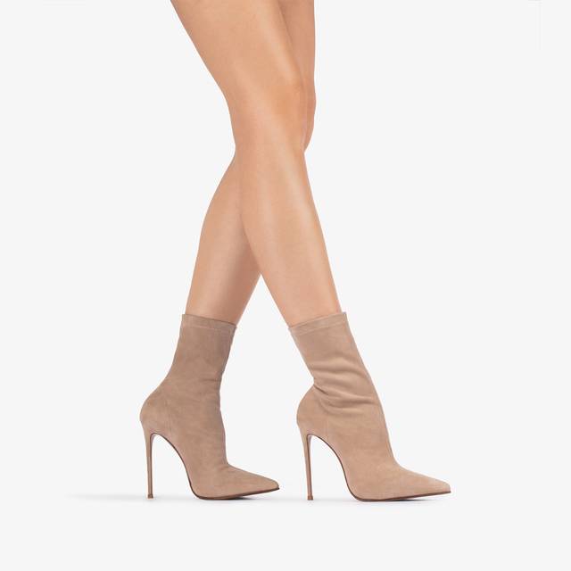 Le Silla Stivaletto camoscio stretch beige tower Novità