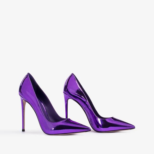 Le Silla Décolleté metallizzata viola kamala Saldi